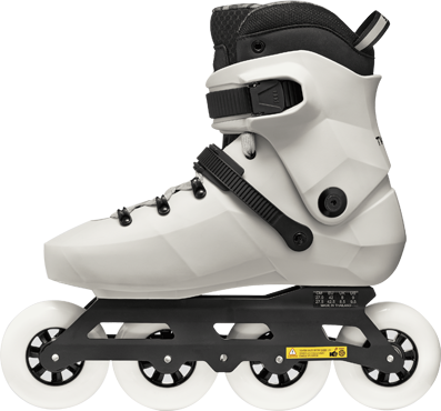 Rollerblade Twister 90R white smoke black Seitenansicht innen